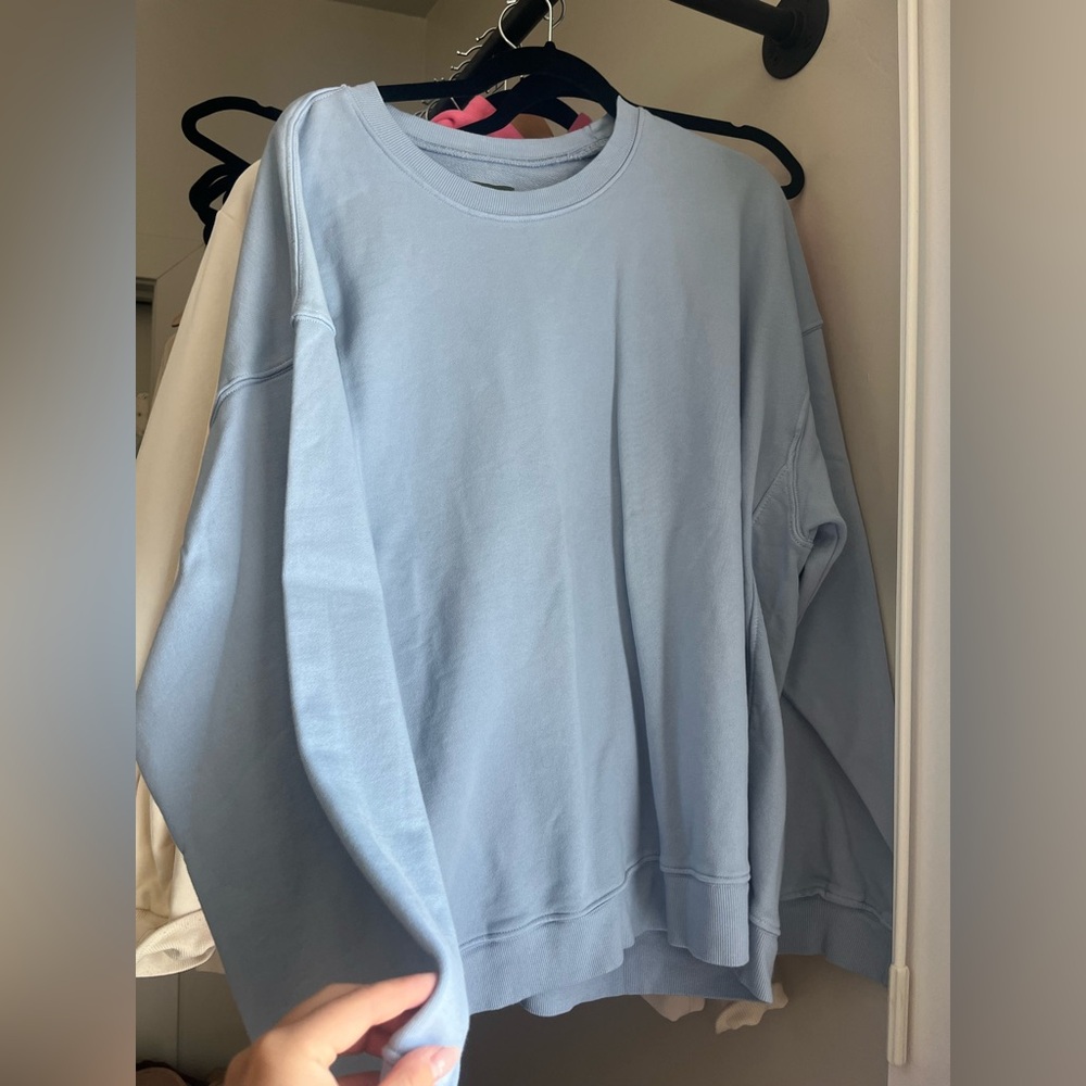 NWT Daily Drills Oversized Crewneck in Mist XS/S